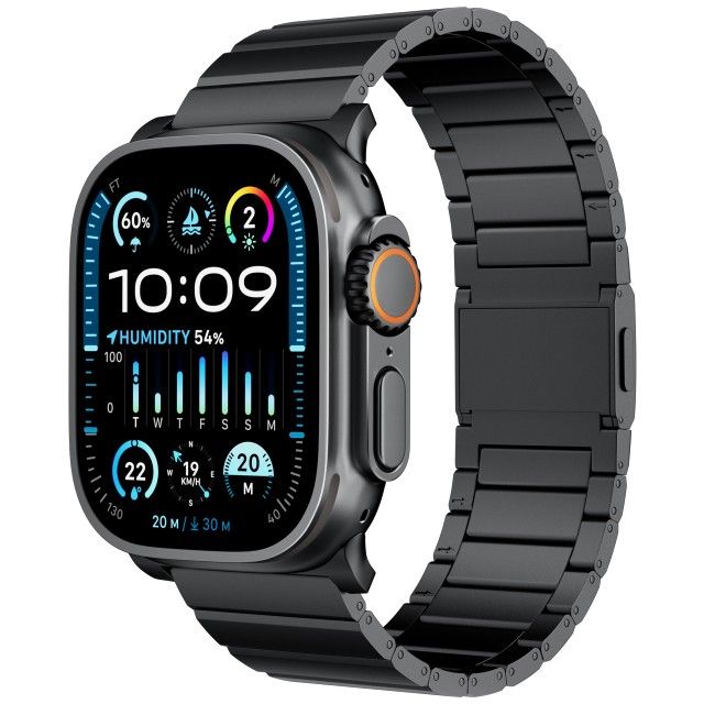 LULULOOK Black Titanium Band (Band ONLY) for Apple Watch Ultra 2