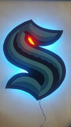 Seattle KRAKEN Illuminated Sign 