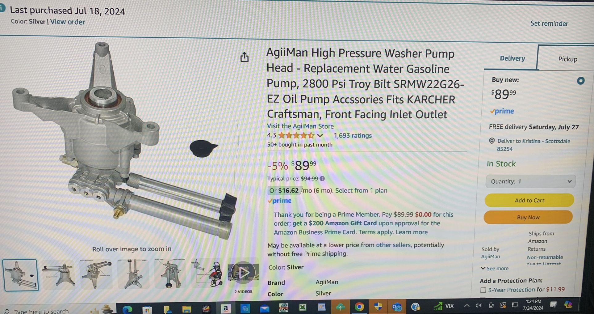 Water Pump For Power Washer