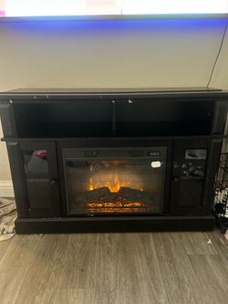 Electric fireplace tv stand