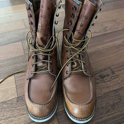 Red Wings 10877 Moc Toe Boots 12C 