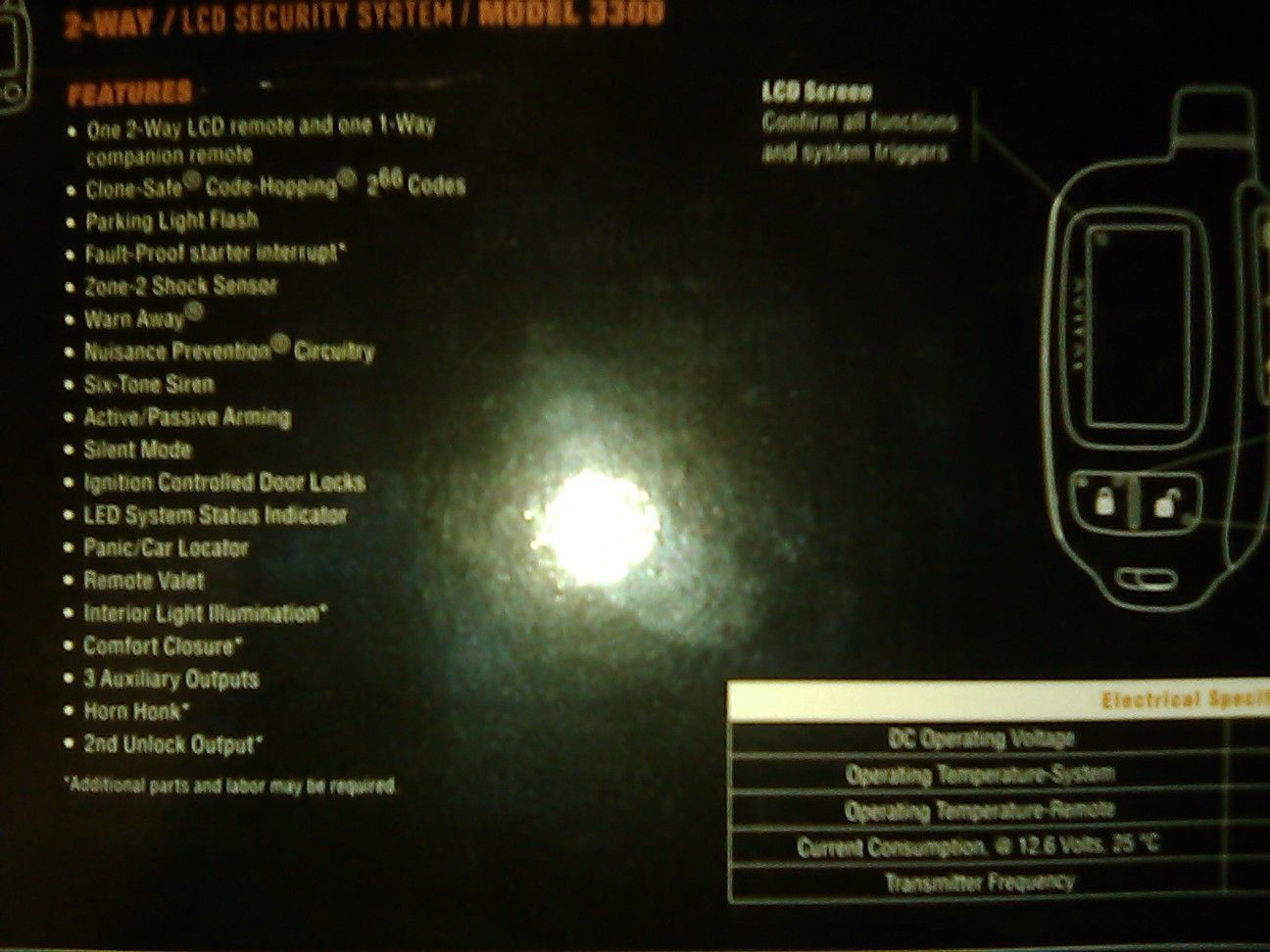 2-way/LCD SECURITY SYSTEM