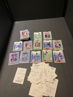 Lot of 41 - 1993 Kraft singles Pop up Action Baseball cards includes directions sheets that were in the packs