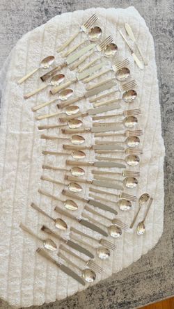 Vintage Oneida Community Plate Silverplate Flatware Set – 52 Pieces – Service for 12 – Original Tarnish-Proof Case