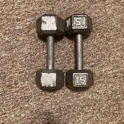 15lb Dumbbells 