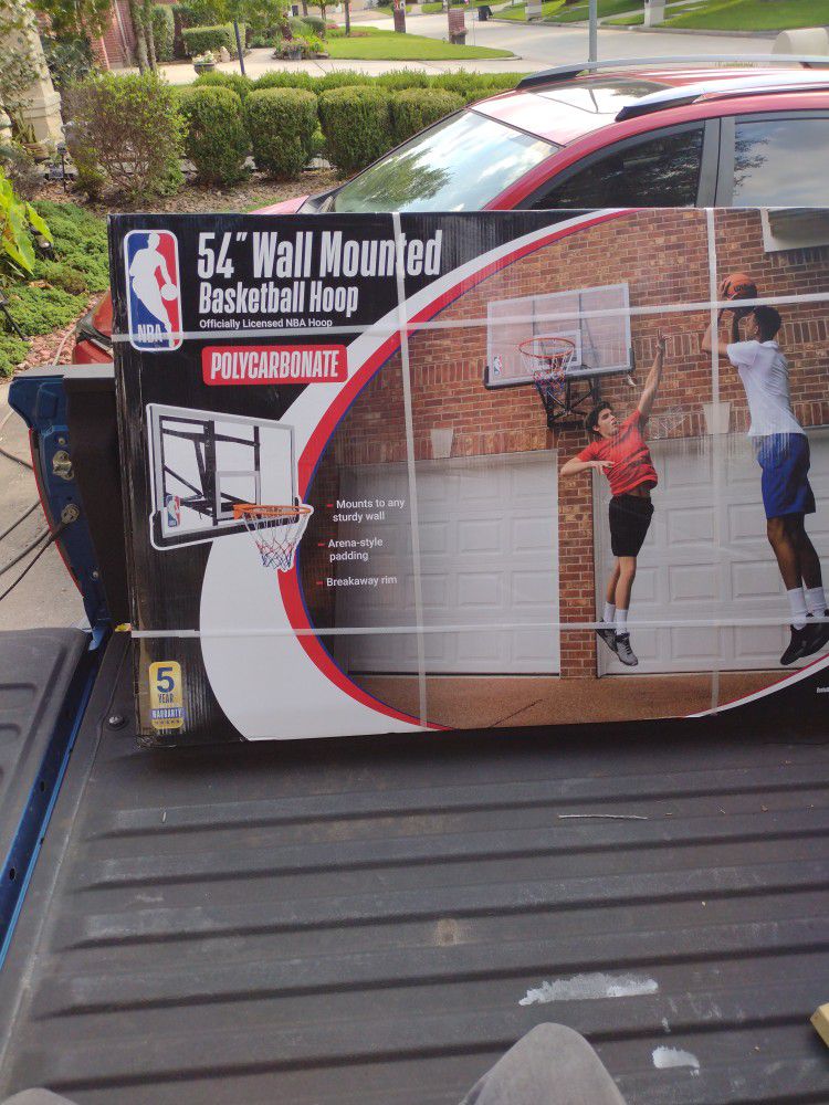 54 in. Wall Mounted NBA Basketball Hoop