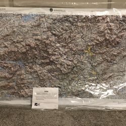 Knoxville 3D Raised Textured Map