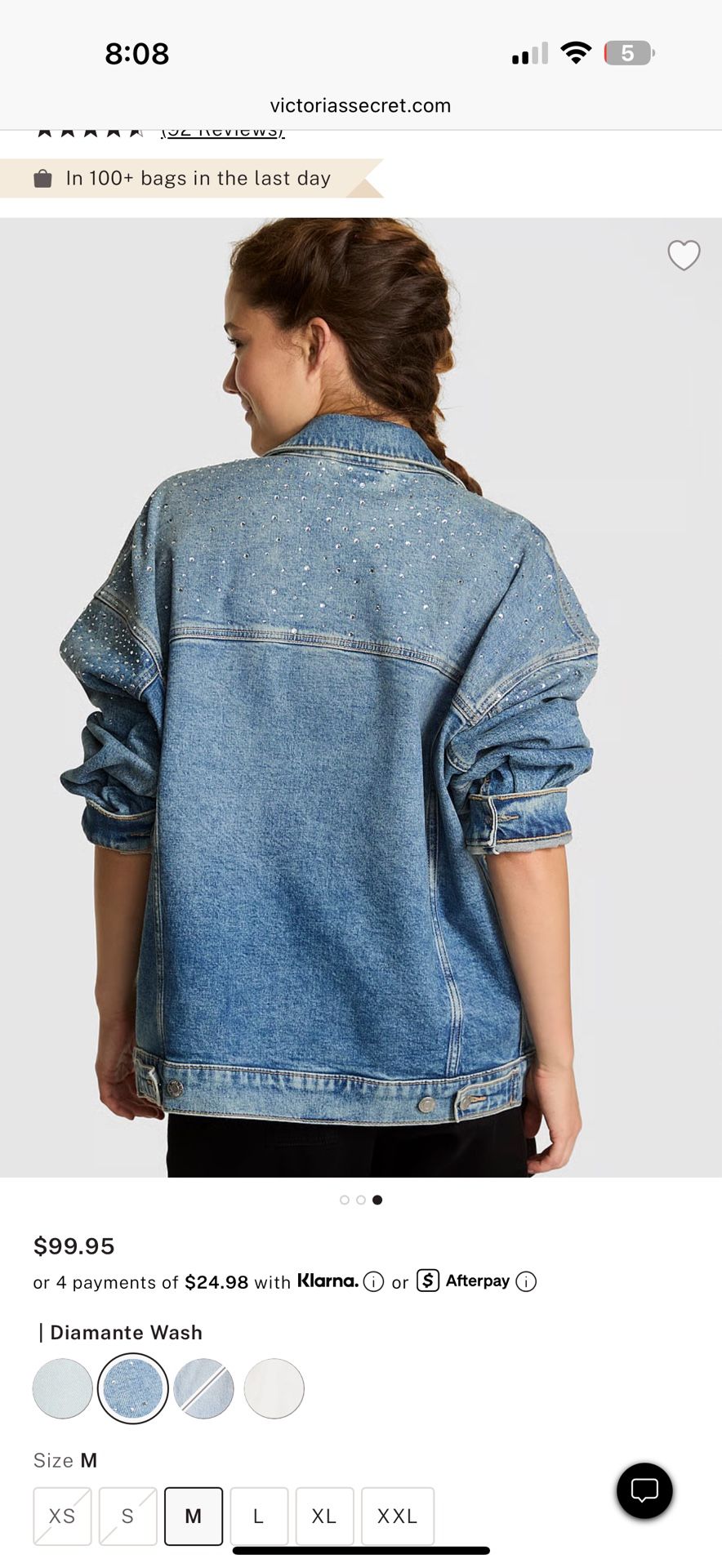 DENIM BY PINK OVERSIZED TRUCKER JACKET
