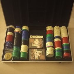 Poker Chip And Cards