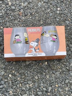 Snoopy Curved table glass