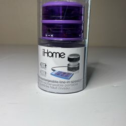 Hi Home Portable Speaker Purple See-Through Case