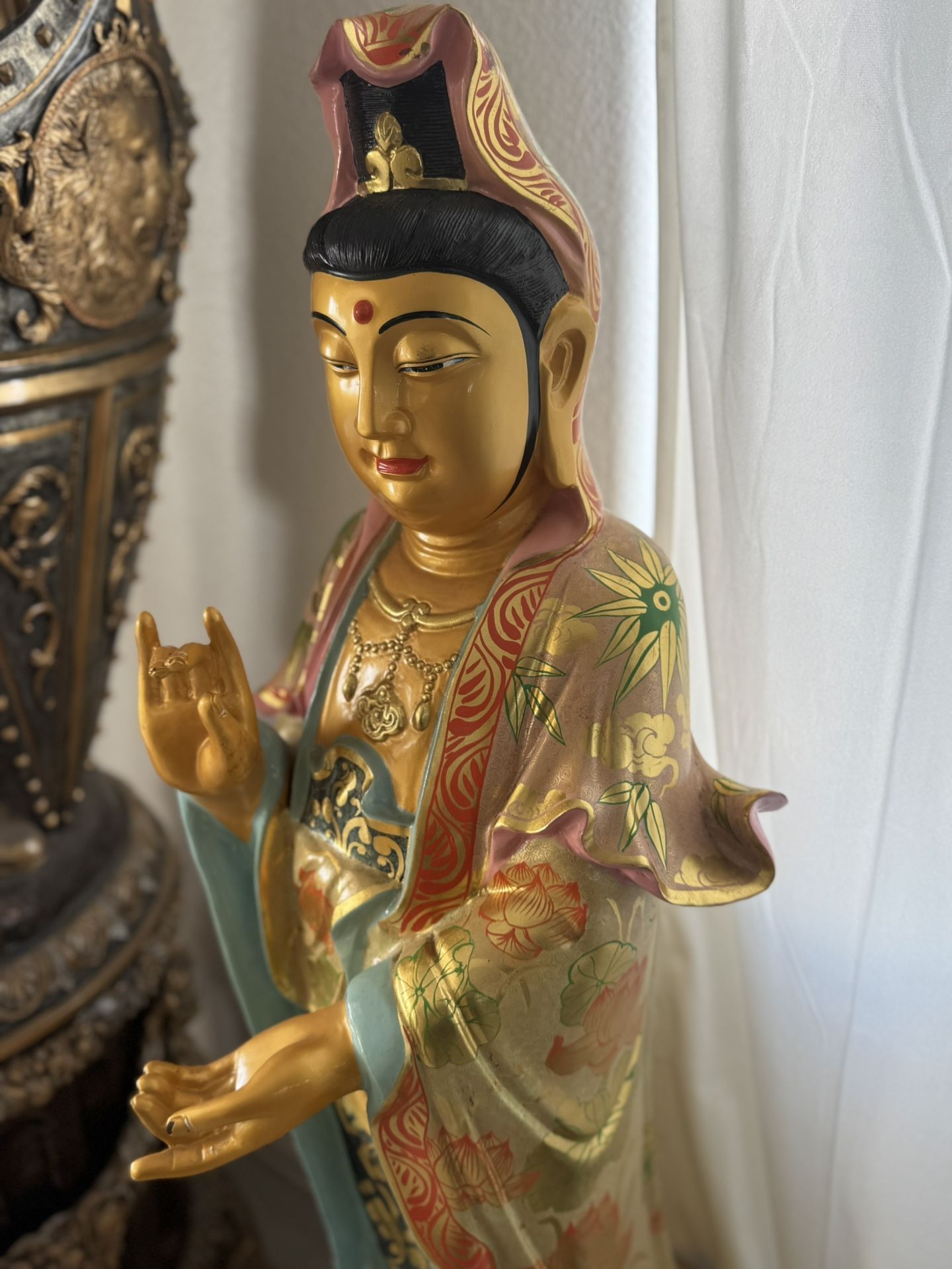51” Old Dynasty Pure Bronze Kwan yin Guan Yin Goddess Statue,All Products : American Fashion Style Bags On Sale
