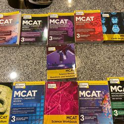 2022-2023 The Princeton Review MCAT prep package (11 Books) 