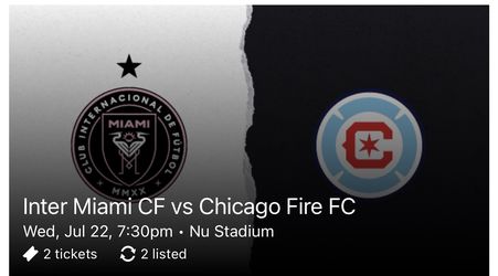 Inter Miami CF Vs Chicago Fire FC