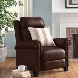 Genuine Leather Recliner Chair - Like new