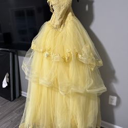 Yellow Quinceañera Dress