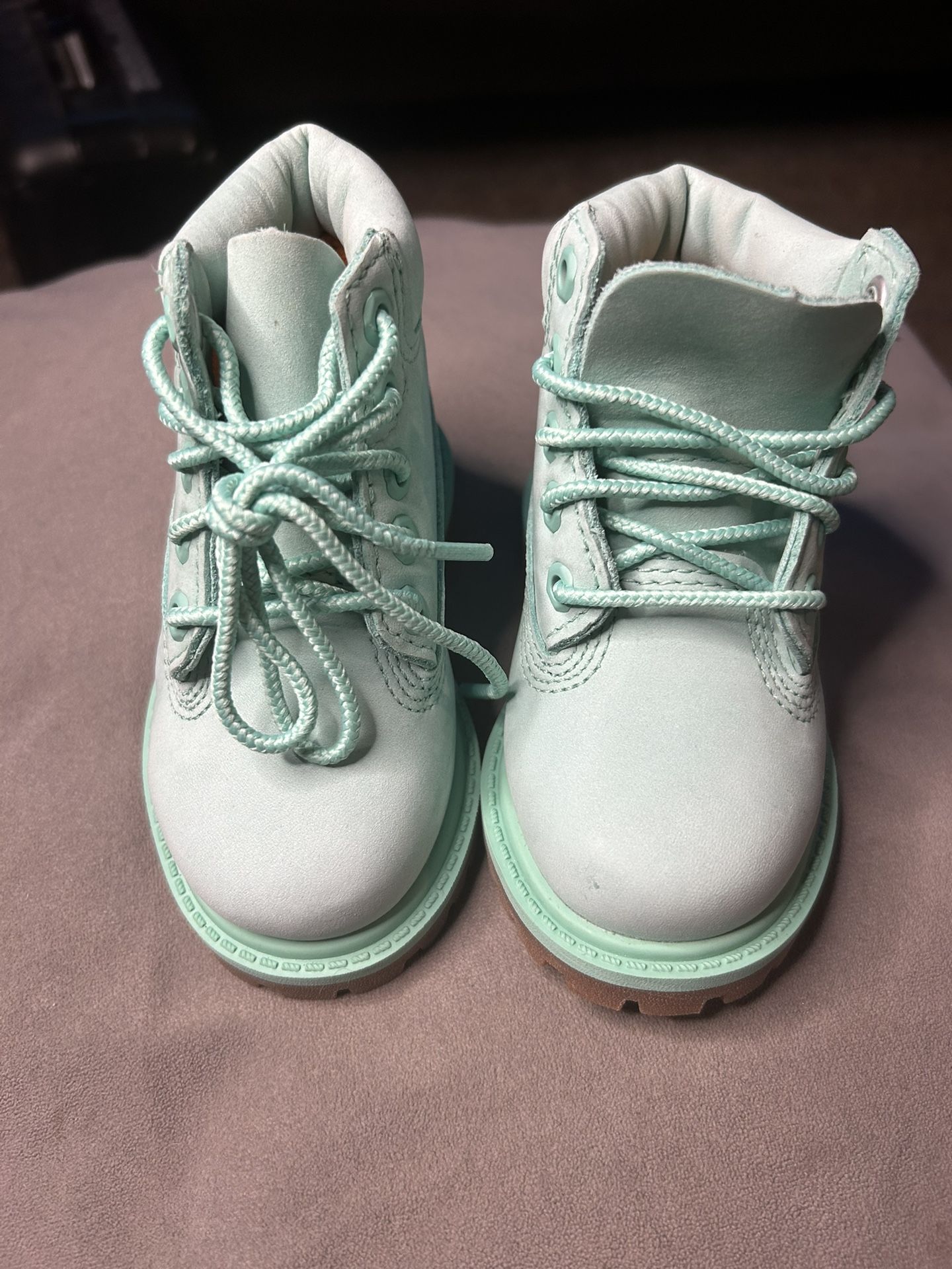 Timberland 50th Teal Boots Infant Size 4 NEW!