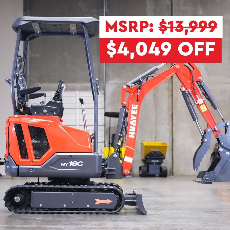 NEW | HY16 Mini Excavator w/Kubota d722 | ALL good Featured | 1 year warranty!