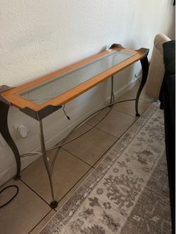 Table steel and wood