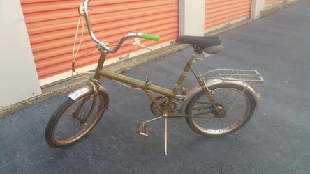 Image Raleigh folding bike 16 inch 3 speed 1970s