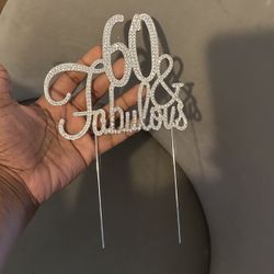 60th Birthday Cake Topper