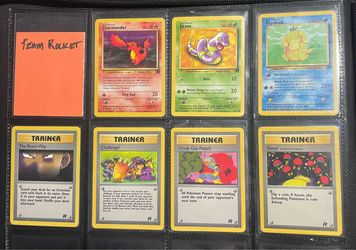 Pokémon Team Rocket Set Cards Lot of 7