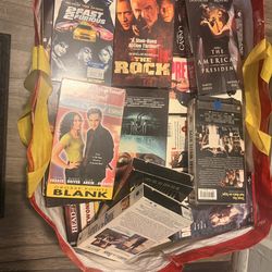 Huge VHS Movie Lot – 30+ Classic Tapes (Action, Comedy, Drama) – Fast & Furious, The Rock & More