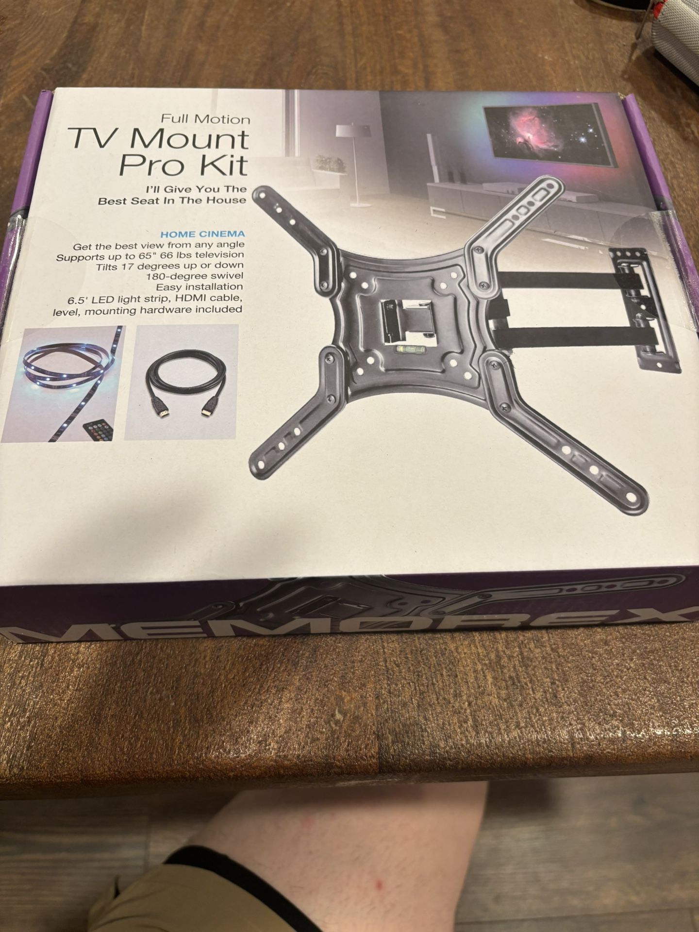📺 NEW Memorex Full Motion TV Wall Mount – Sealed