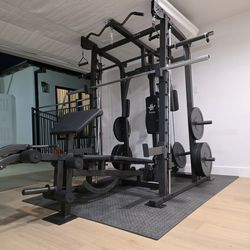 Smith Machine 2001 | Multi-Use Adj Bench | Gym Equipment | Fitness | Squat Rack | Excercise |🔴WEIGHTS AND BARBELL SOLD SEPARATELY 🔴 FREE DELIVERY 🚚