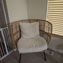 Papasan Half Chair 