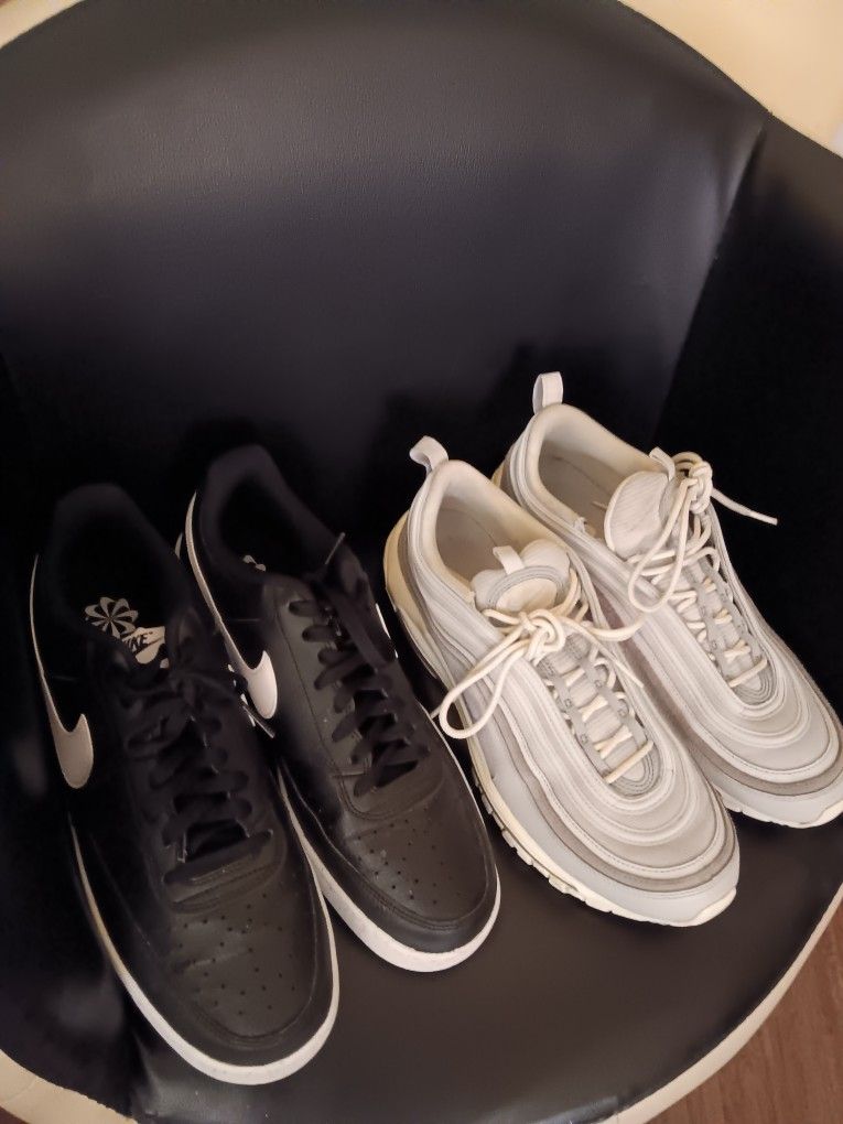 Nike Shoes Black And White And Nikes Grey