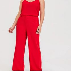 Worn ONCE! Fabulous RED TORRID Pantsuit. Blazer and Trousers. Sz 12