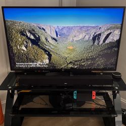 LG 50in TV with Entertainment Center