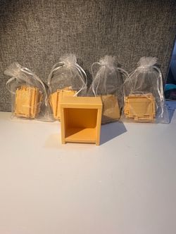 Mini Brands Beige/brown shelves. Lot of 5