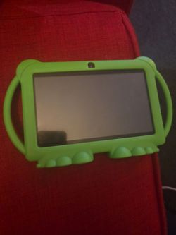 Kids Tablet with Green Protective Case