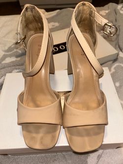 Nude Ankle Strap Heels (USED/STAINED)