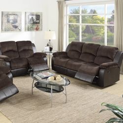 Recliner Sofa And Loveseat Set Brand New