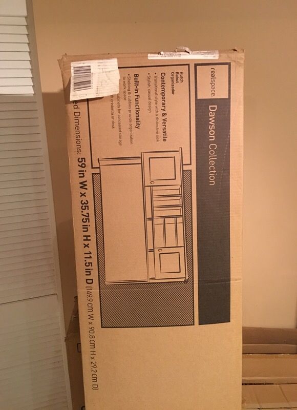 Realspace Dawson Hutch canyon maple finish