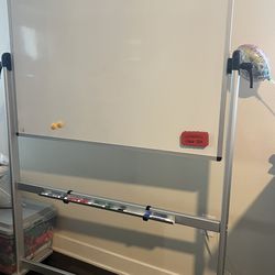 Double sided whiteboard 48” x 36”