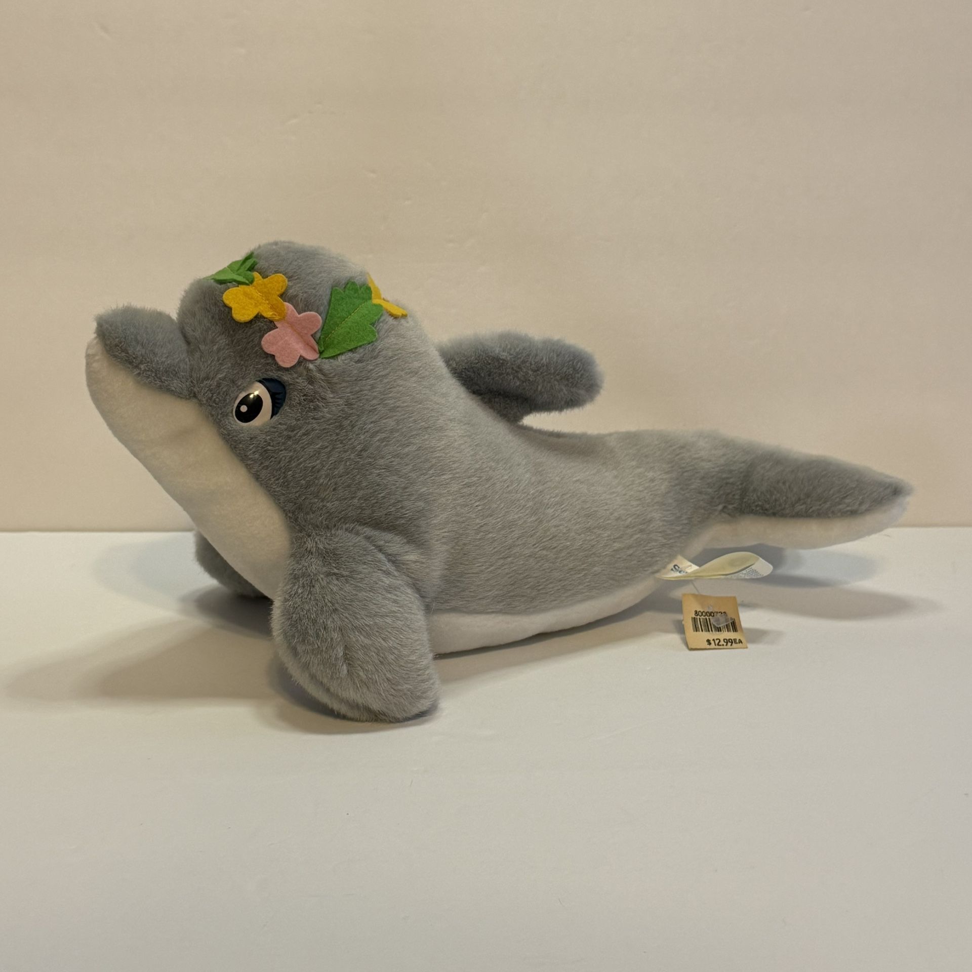 Vintage -- Sea World Dolly Dolphin Rare Plush Stuffed Animal