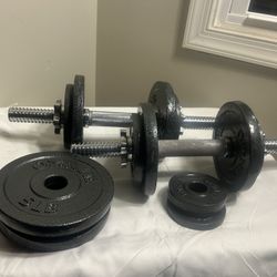 Pre~owned Adjustable Dumbbell Hand Weight Set GRAY  8/5LB 4/2.5LB 4/1.25LB 