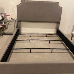 Bed Frame, Ottoman, Nightstand