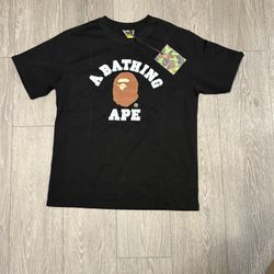 OG bape shirt ‘ a bathing ape ‘ brown/white/black Size medium 