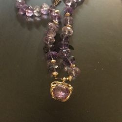 Amethyst Necklace and Pendant