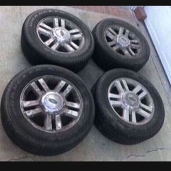 4 X 265/60r18 6x135 6x5.31 Stock Ford F-150 Expedition Wheels Rims Tires!!!!!