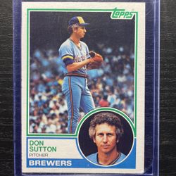 1983 Topps Don Sutton Baseball Card #145