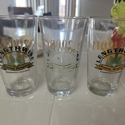 Old lengthwise Brewery Glasses 