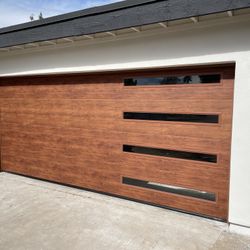Garage Doors! 16x7 Wood Like Flush Modern Line. Ask Me About More Info