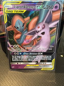 Espeon & Deoxys GX - SM - Unified Minds (SM11) NM