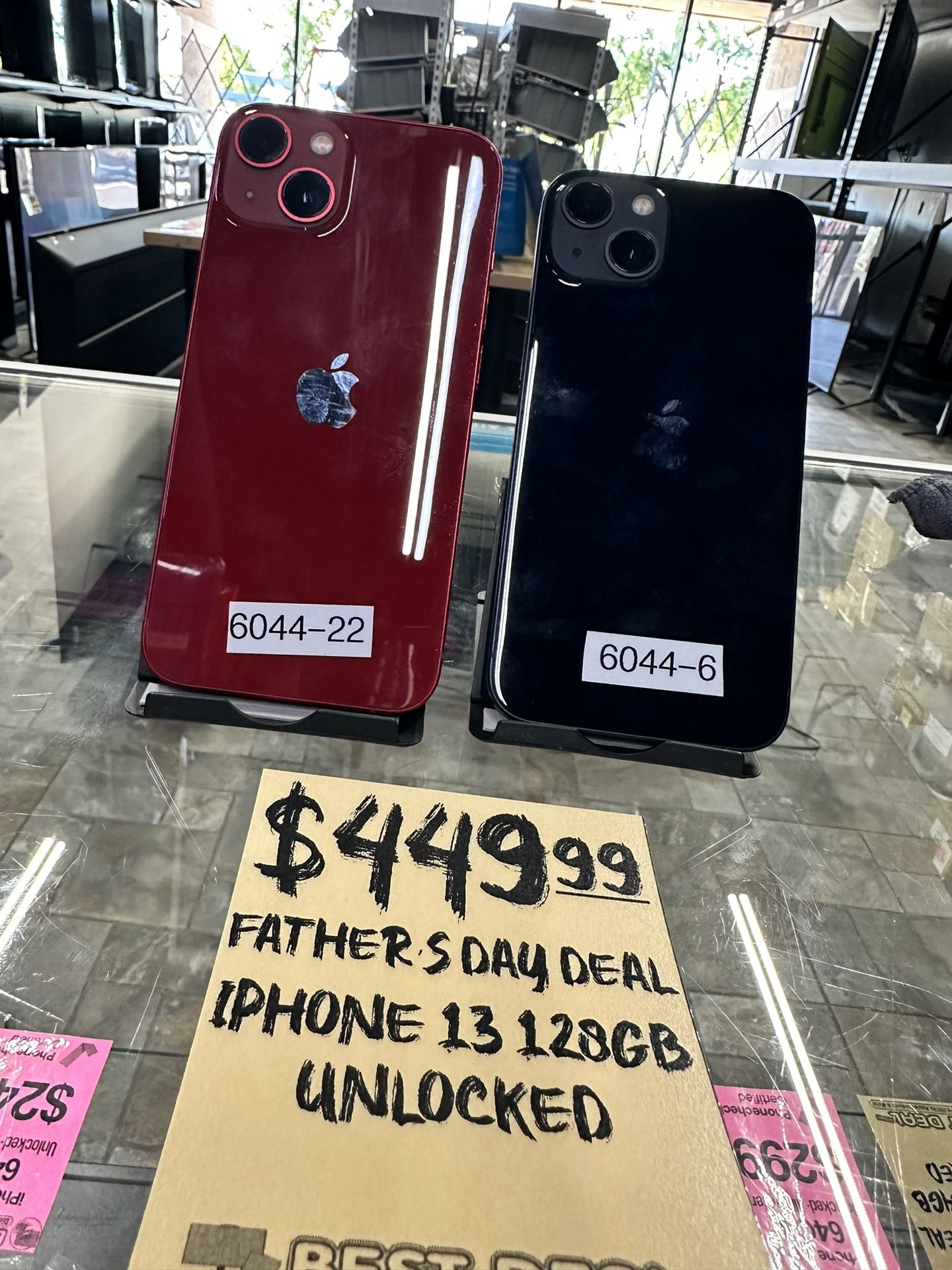 Father's Day Deals IPHONE 13 UNLOCKED 128GB (VARIOUS